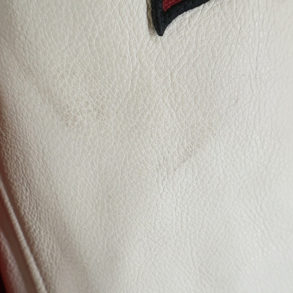 AMIRI(アミリ) 23AW TIGER VARSITY JACKET レザー タイガー刺繍 ヴァーシティジャケット スタジャン レッド