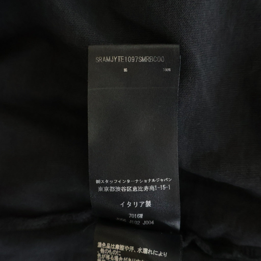 AMIRI(アミリ) Cinemas Vintage シネマ ロゴ プリント ヴィンテージ加工 半袖Tシャツ ブラック