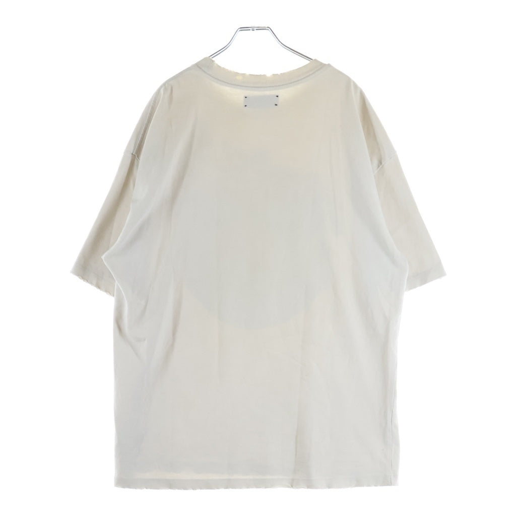 AMIRI(アミリ) MR. HOLLYWOOD OVERSIZED TEE ミスター ハリウッド プリント ヴィンテージ加工 半袖Tシャツ カットソー ベージュ