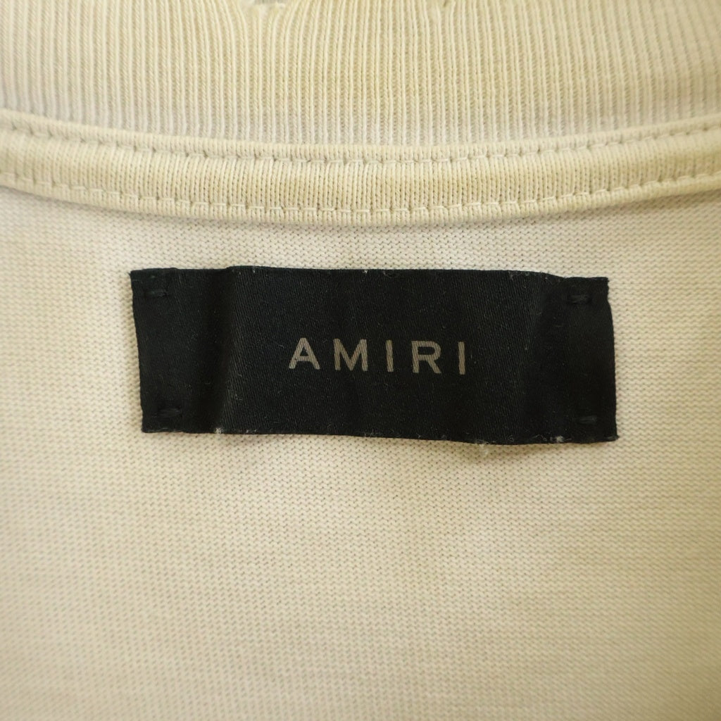 AMIRI(アミリ) MR. HOLLYWOOD OVERSIZED TEE ミスター ハリウッド プリント ヴィンテージ加工 半袖Tシャツ カットソー ベージュ