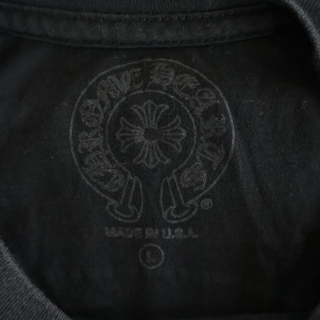 CHROME HEARTS(クロムハーツ) HORSESHOE S/S TEE ホースシュープリント ポケット半袖Tシャツ カットソー ブラック