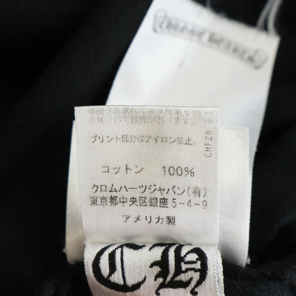 CHROME HEARTS(クロムハーツ) HORSESHOE S/S TEE ホースシュープリント ポケット半袖Tシャツ カットソー ブラック
