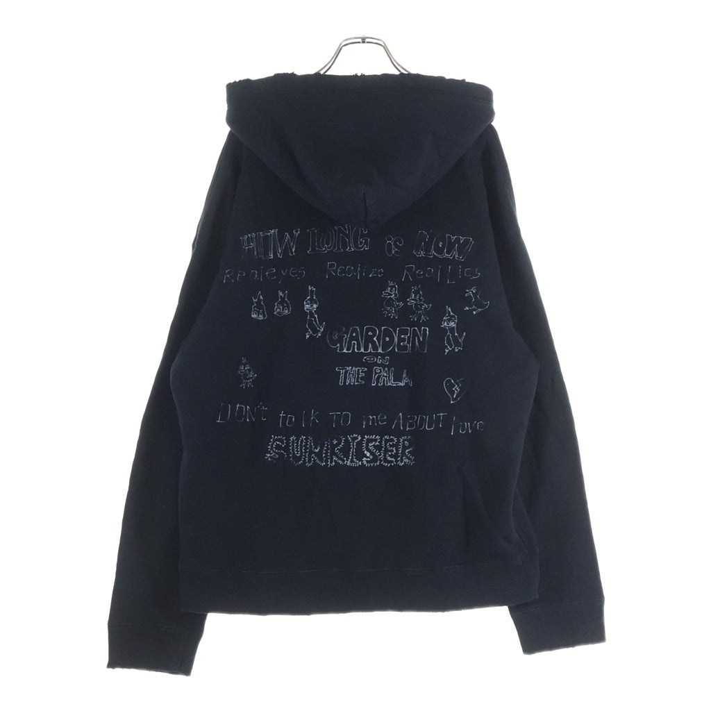 MAISON MIHARAYASUHIRO(メゾンミハラヤスヒロ) Distressed Zip-up Hoodie ディストレスド ジップアップ フーディー ブラック J13PK721