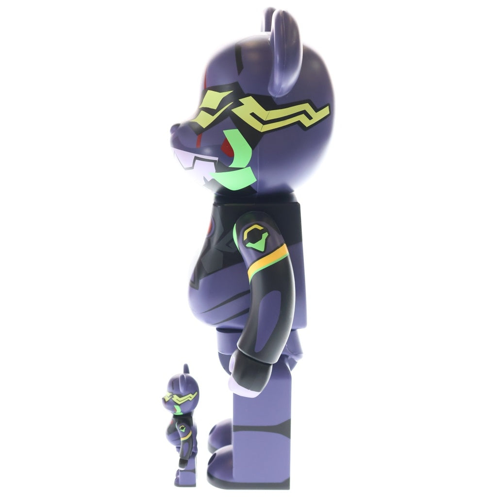 MEDICOM TOY(メディコムトイ) BE@RBRICK × エヴァンゲリオン第13号機(新塗装版) 100% & 400% ベアブリック フィギュア 人形 パープル