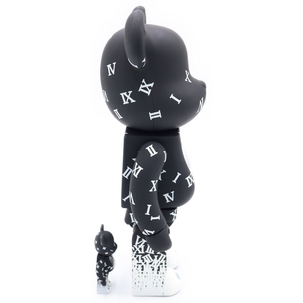 MEDICOM TOY(メディコムトイ) BE@RBRICK ×SHAREEF 100% & 400% ベアブリック フィギュア 人形 ブラック/ホワイト