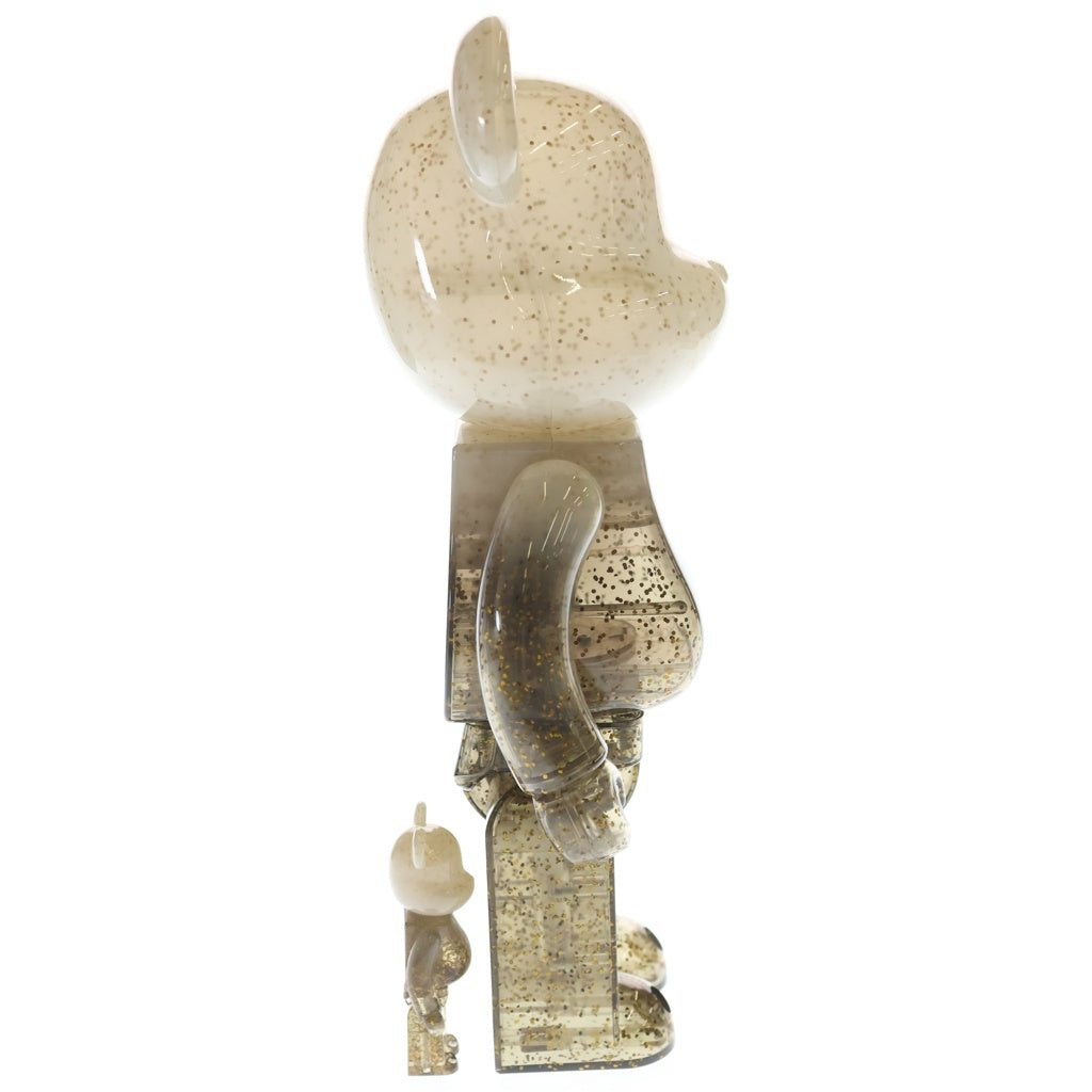 MEDICOM TOY(メディコムトイ) BE@RBRICK ×MFC STORE 5th Anniversary 100% & 400% ベアブリック フィギュア 人形 ホワイト/ゴールド