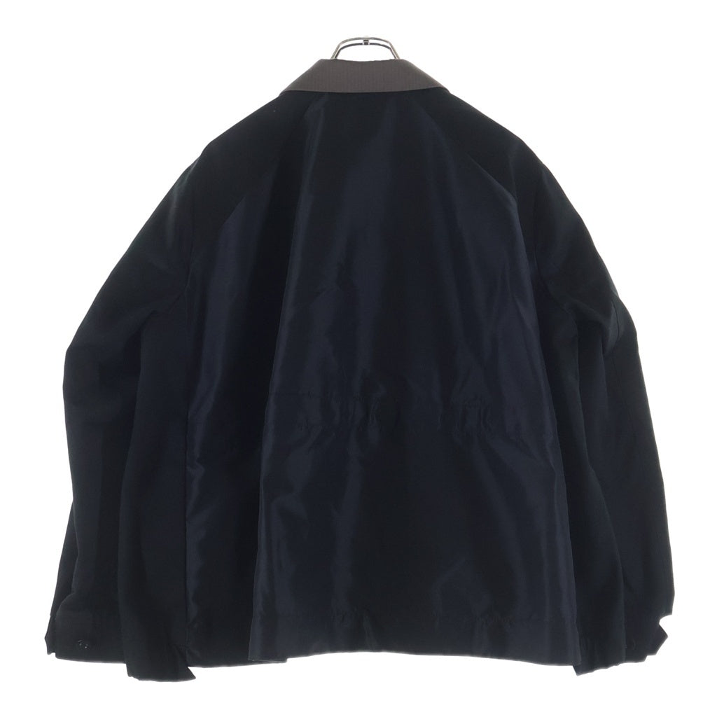 Sacai(サカイ) 25SS Doeskin Mix Jacket ドスキン ミックス テーラード ジャケット ブラウン/ブラック 03630M