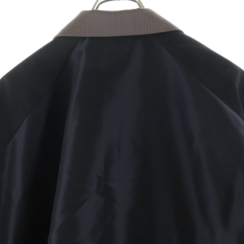 Sacai(サカイ) 25SS Doeskin Mix Jacket ドスキン ミックス テーラード ジャケット ブラウン/ブラック 03630M