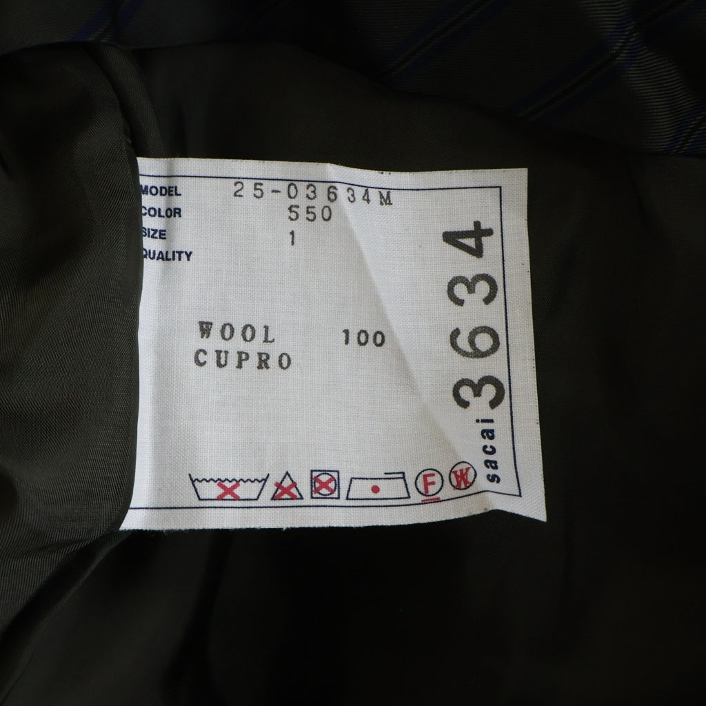 Sacai(サカイ) 25SS Doeskin Pants ドスキン パンツ ブラウン 03634M