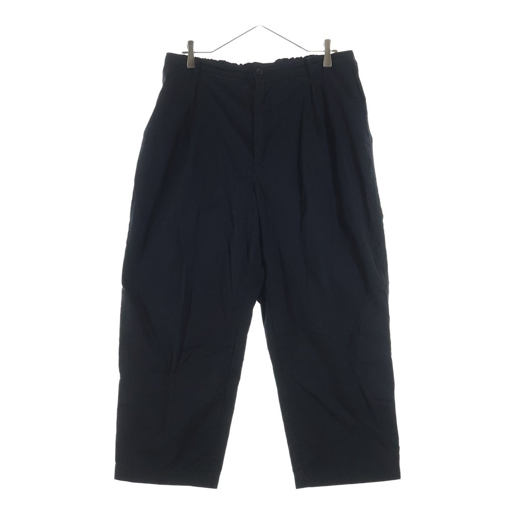 Graphpaper(グラフペーパー) Garment Dyed Typewriter Oversized Slacks ガーメントダイ タイプライターオーバーサイズスラックス コットンパンツ ブラック