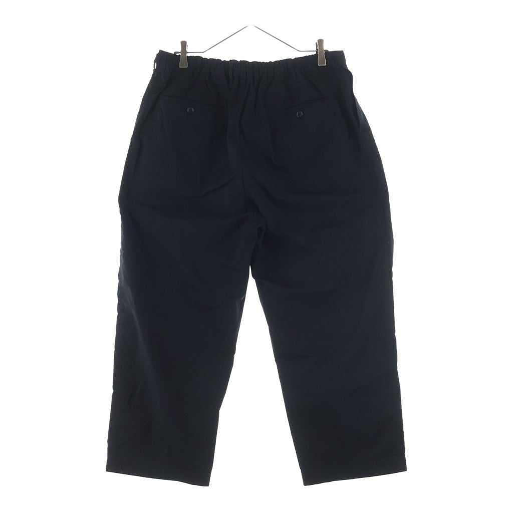 Graphpaper(グラフペーパー) Garment Dyed Typewriter Oversized Slacks ガーメントダイ タイプライターオーバーサイズスラックス コットンパンツ ブラック