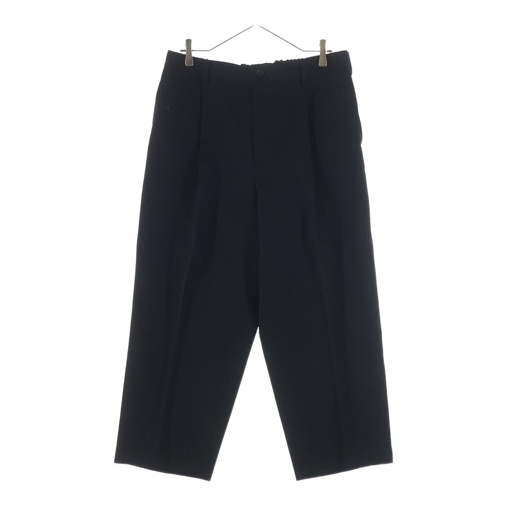 Graphpaper(グラフペーパー) Scale Off Wool Tapered Trousers スケールオフウールテーパードトラウザーパンツ スラックス ブラック GM241-40170B