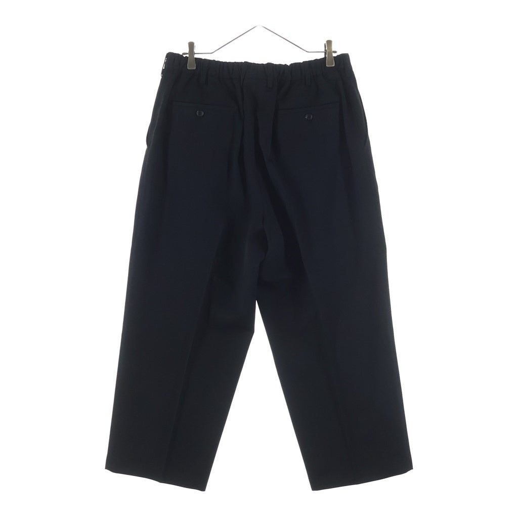 Graphpaper(グラフペーパー) Scale Off Wool Tapered Trousers スケールオフウールテーパードトラウザーパンツ スラックス ブラック GM241-40170B