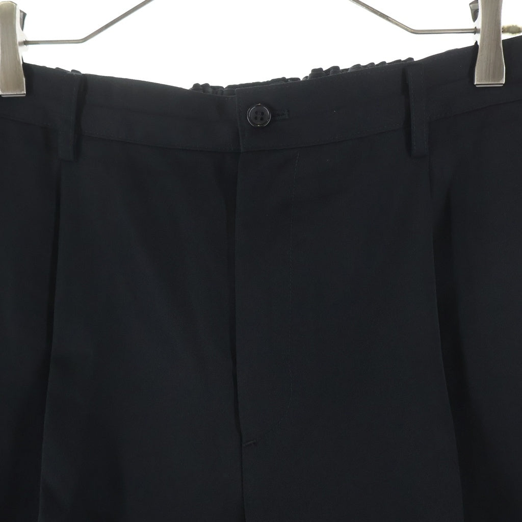 Graphpaper(グラフペーパー) Scale Off Wool Tapered Trousers スケールオフウールテーパードトラウザーパンツ スラックス ブラック GM241-40170B