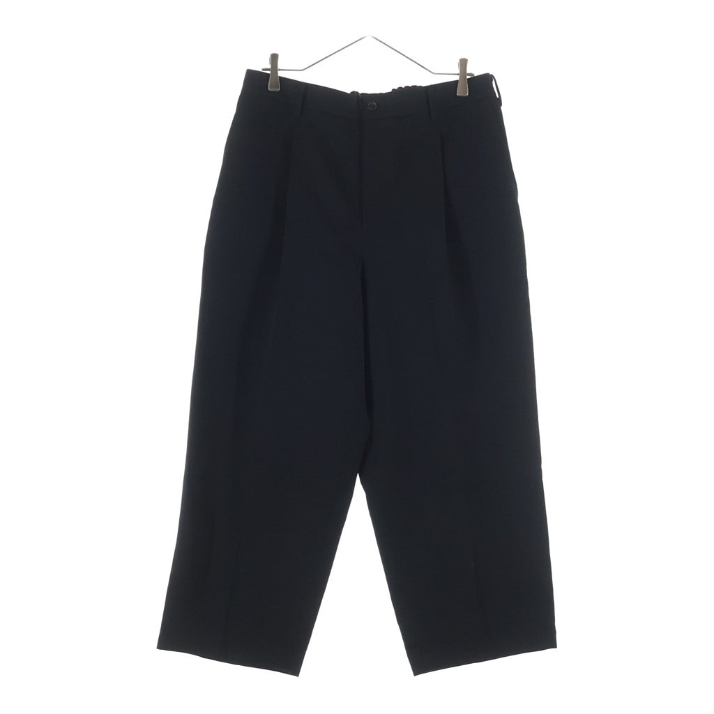 Graphpaper(グラフペーパー) Scale Off Wool Tapered Trousers スケールオフウールテーパードトラウザーパンツ スラックス ブラック GM241-40170B