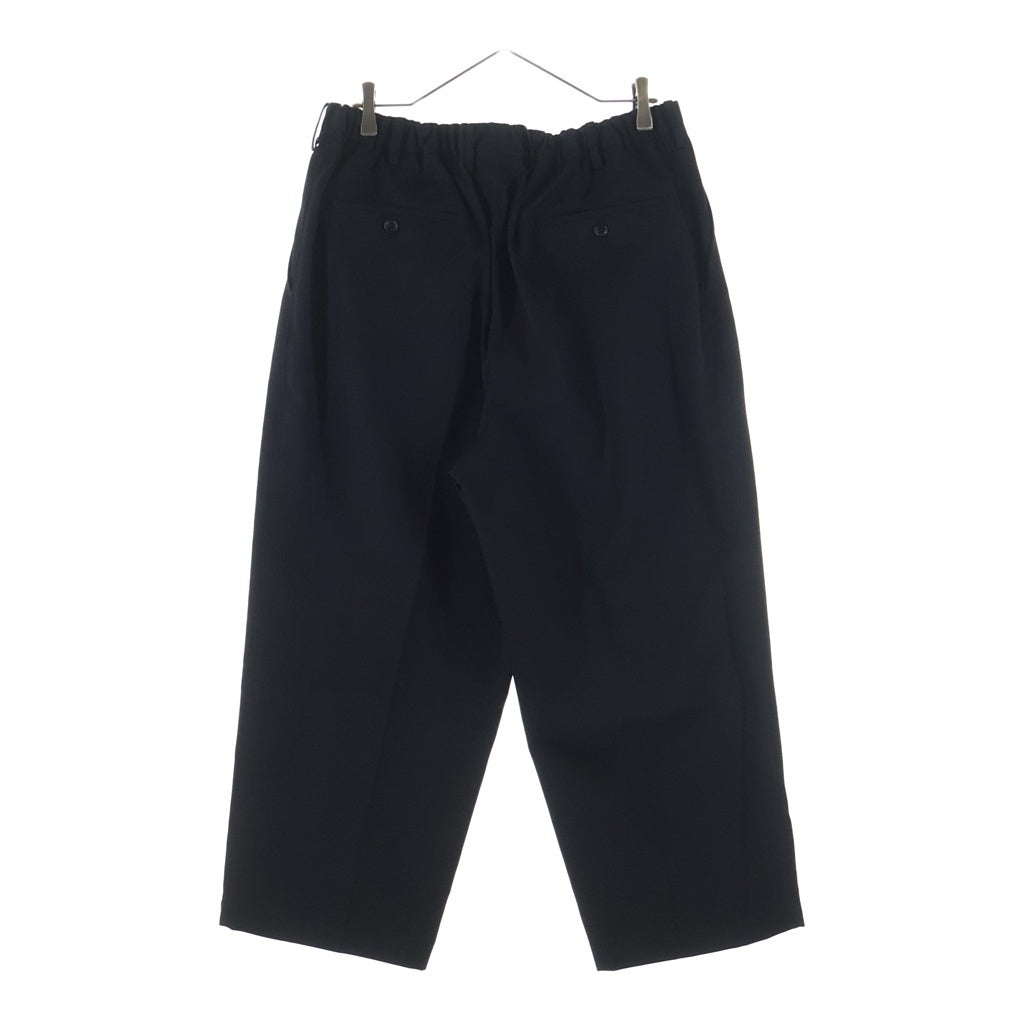 Graphpaper(グラフペーパー) Scale Off Wool Tapered Trousers スケールオフウールテーパードトラウザーパンツ スラックス ブラック GM241-40170B