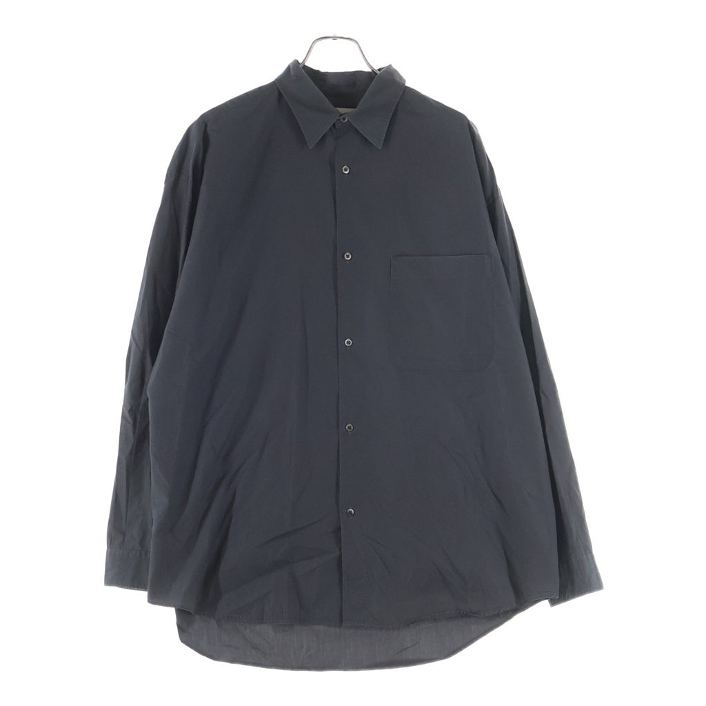 Graphpaper(グラフペーパー) Broad L/S Oversized Regular Collar Shirt ブロード 長袖シャツ オーバーサイズレギュラーカラーシャツ グレー GM212-50110B