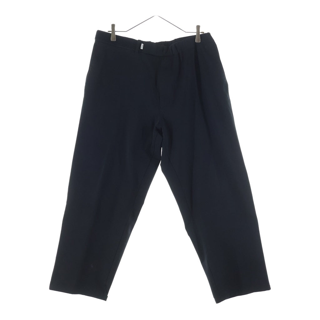 Graphpaper(グラフペーパー) Compact Ponte Wide Tapered Chef Pants コンパクトポンテ ワイドテーパードシェフパンツ スラックス ブラック