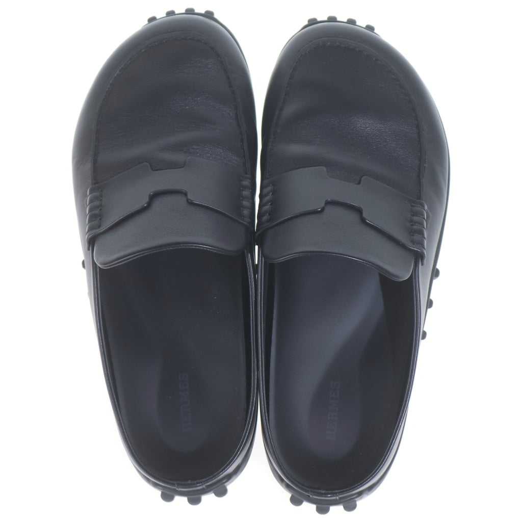 HERMES(エルメス) ミュール ミックス カーフレザー サンダル シューズ ブラック H261952ZH01390 H261952ZH01390