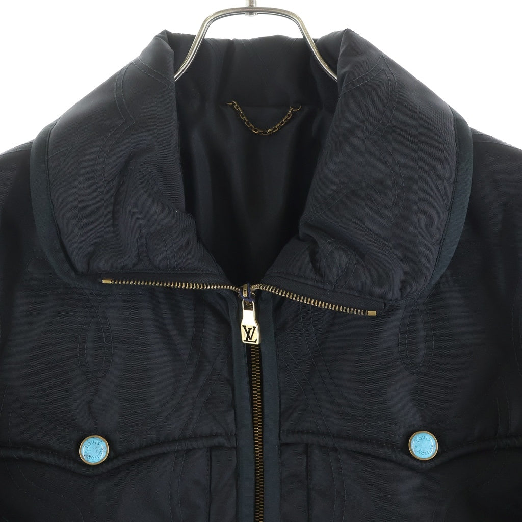 LOUIS VUITTON(ルイヴィトン) 24AW ターコイズボタン キルテッド オーバーシャツ ジャケット ブラック RM242M LKK HRB63E RM242M LKK HRB63E