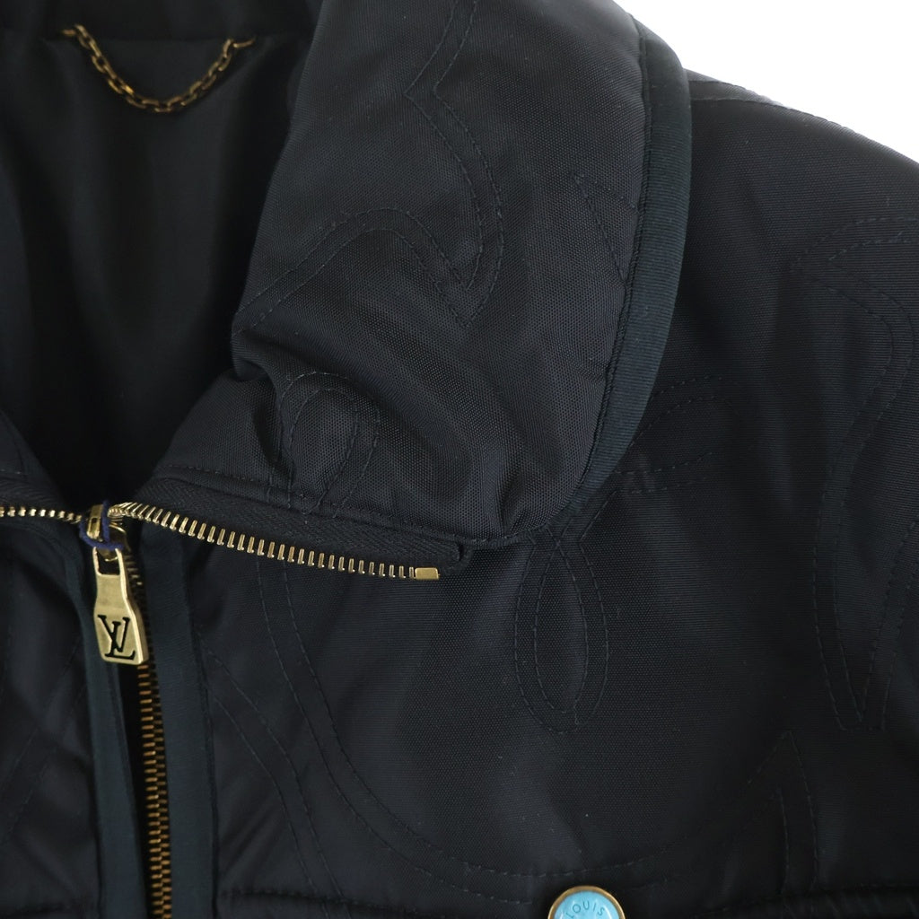 LOUIS VUITTON(ルイヴィトン) 24AW ターコイズボタン キルテッド オーバーシャツ ジャケット ブラック RM242M LKK HRB63E RM242M LKK HRB63E