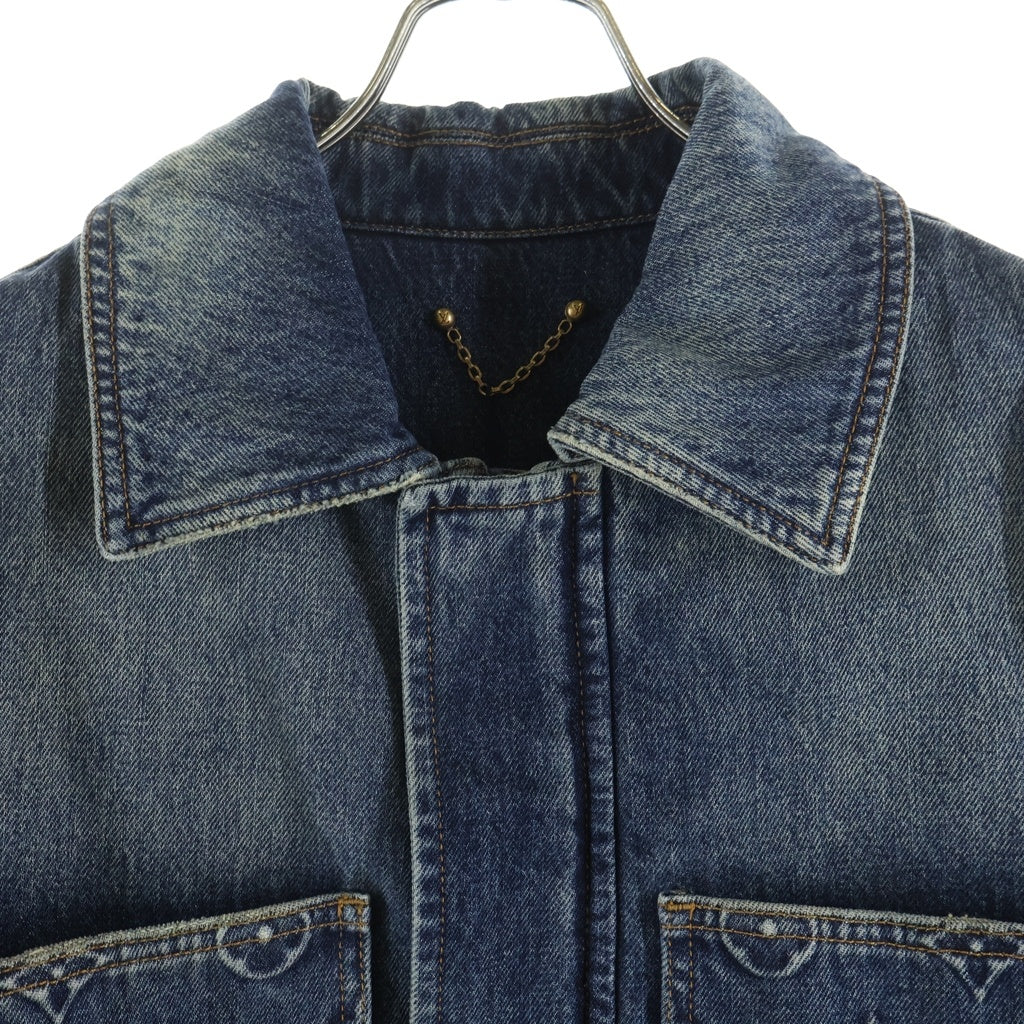 LOUIS VUITTON(ルイヴィトン) 23AW MONOGRAM DENIM WORKWEAR ZIPUP JACKET モノグラムデニム ワークウェア ジップアップジャケット インディゴ RM232Q Y38 HPA46W RM232Q Y38 HPA46W