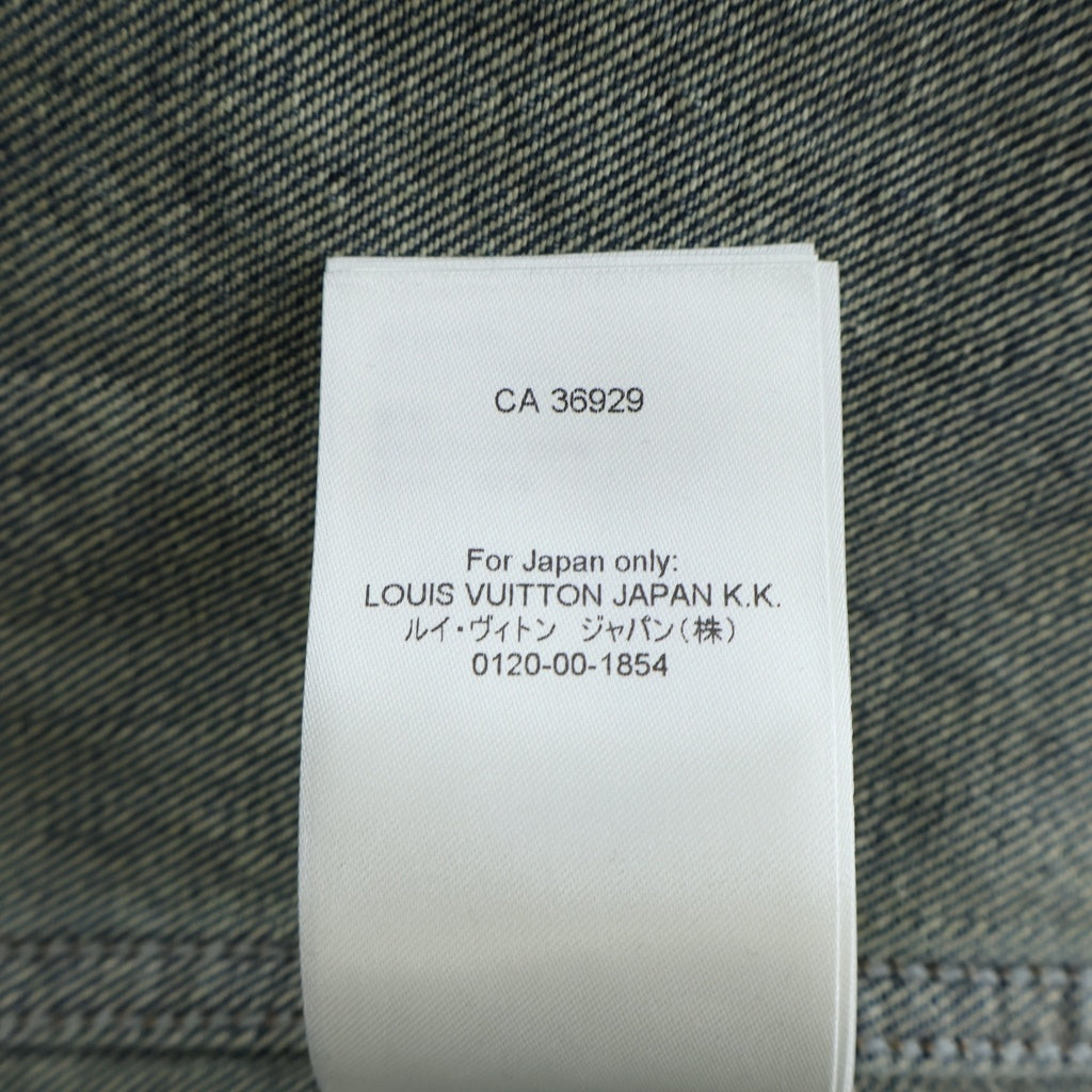 LOUIS VUITTON(ルイヴィトン) 23AW MONOGRAM DENIM WORKWEAR ZIPUP JACKET モノグラムデニム ワークウェア ジップアップジャケット インディゴ RM232Q Y38 HPA46W RM232Q Y38 HPA46W
