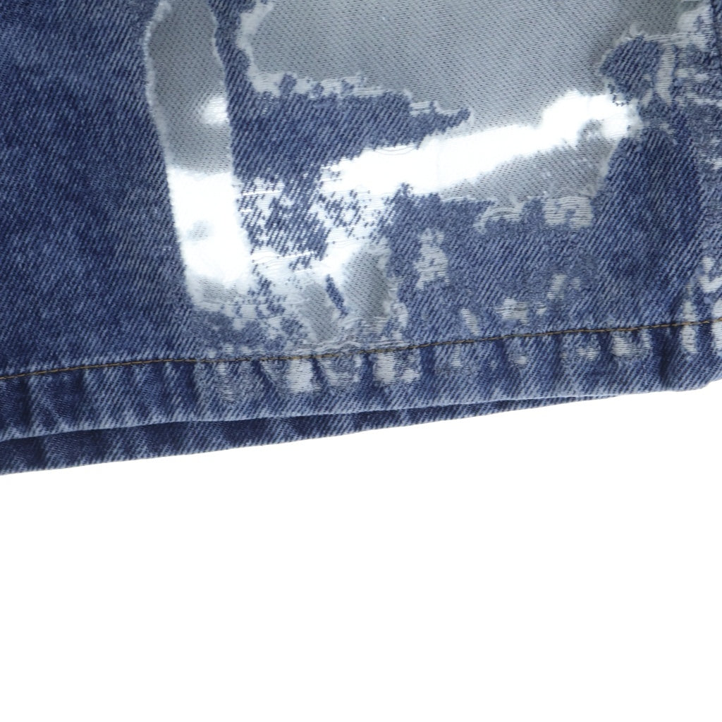 DIESEL(ディーゼル) ×tinder SIRE-SHORT ティンダー デニムショーツ ダメージ加工 インディゴ P01770 068ZH