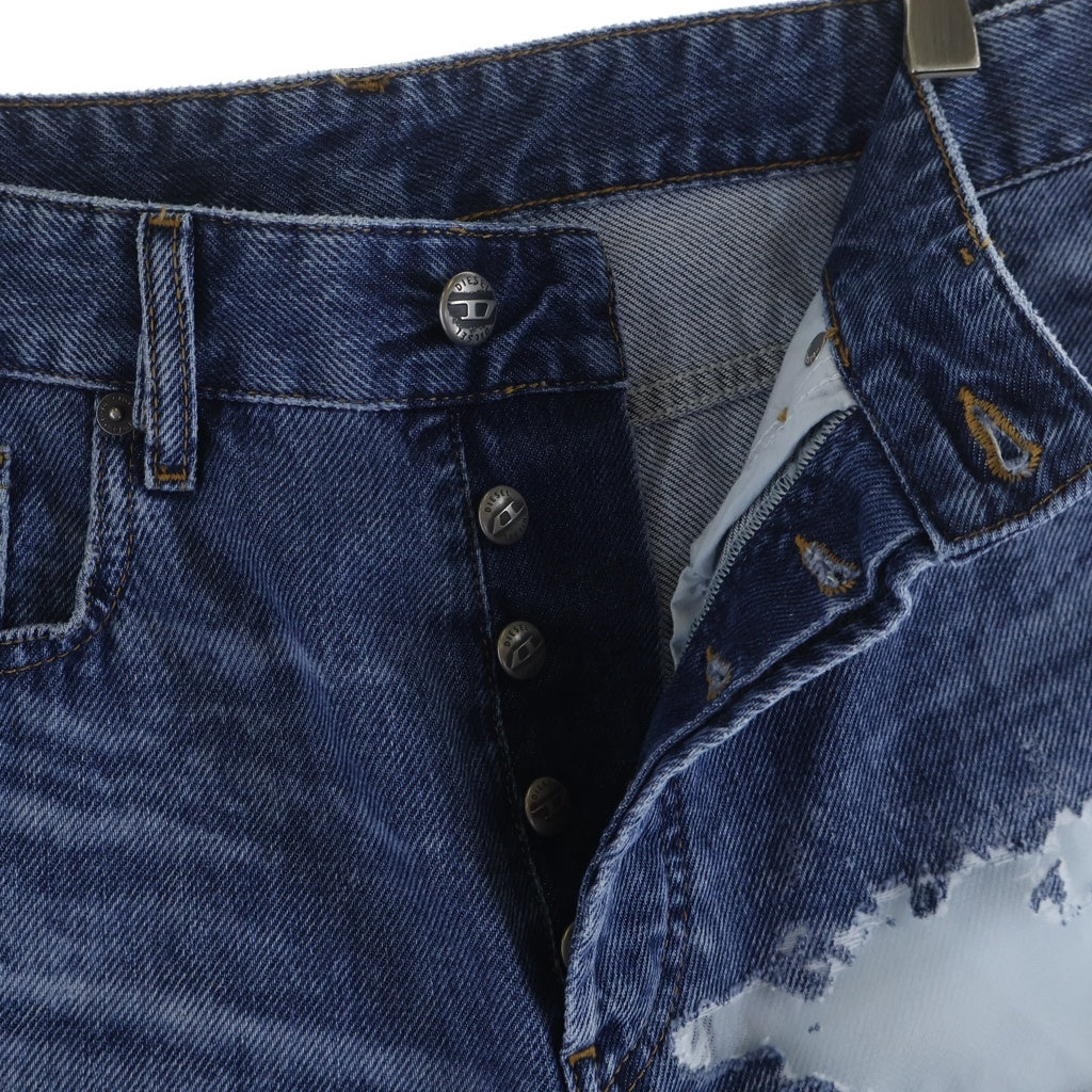 DIESEL(ディーゼル) ×tinder SIRE-SHORT ティンダー デニムショーツ ダメージ加工 インディゴ P01770 068ZH