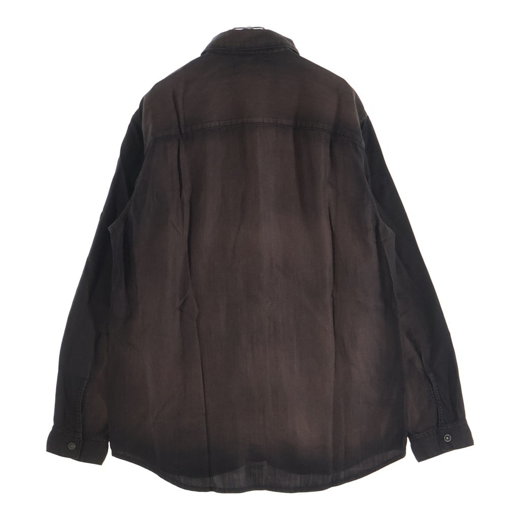DIESEL(ディーゼル) D-SIMPLY-S16 リヨセルデニム 長袖シャツ ブラウン A23995 068YF