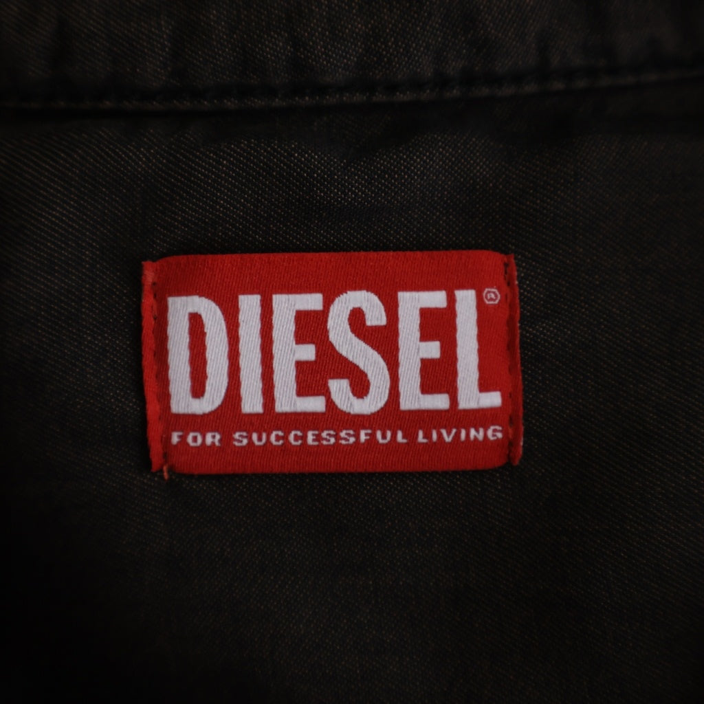 DIESEL(ディーゼル) D-SIMPLY-S16 リヨセルデニム 長袖シャツ ブラウン A23995 068YF