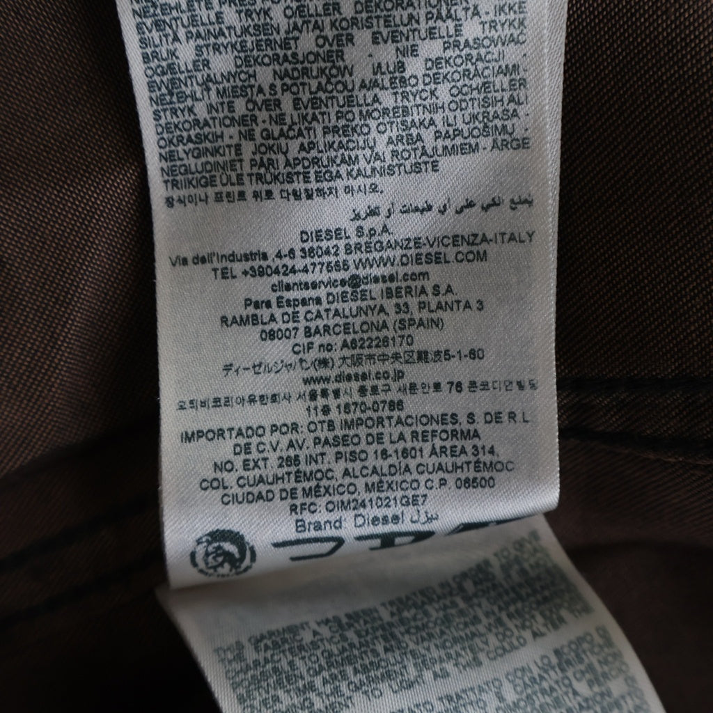 DIESEL(ディーゼル) D-SIMPLY-S16 リヨセルデニム 長袖シャツ ブラウン A23995 068YF