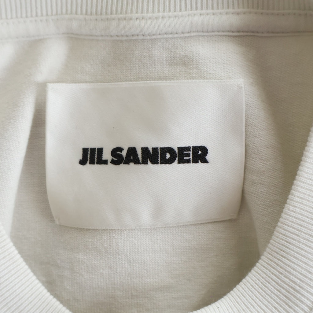 JIL SANDER(ジルサンダー) 24SS LOGO T-SHIRT ロゴプリント 半袖Tシャツ カットソー ホワイト J21GC0001 J45148