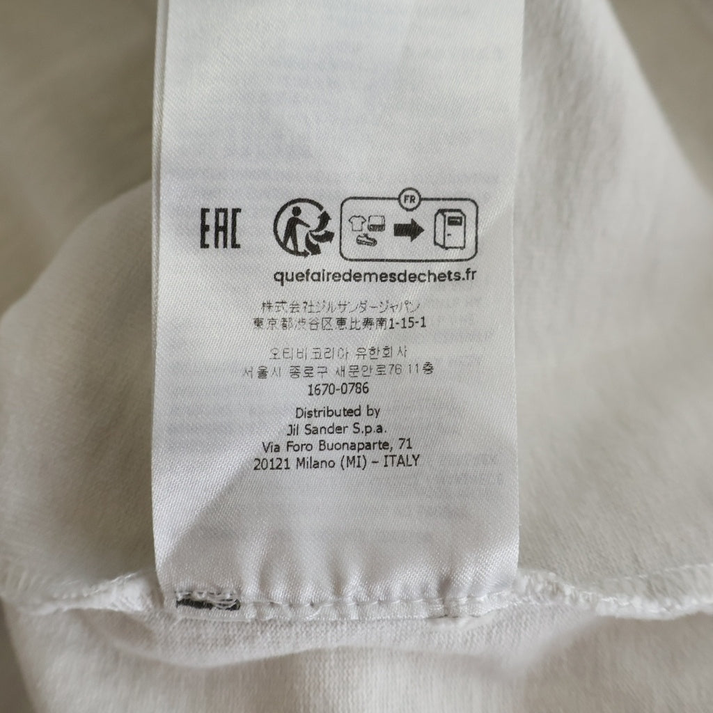 JIL SANDER(ジルサンダー) 24SS LOGO T-SHIRT ロゴプリント 半袖Tシャツ カットソー ホワイト J21GC0001 J45148