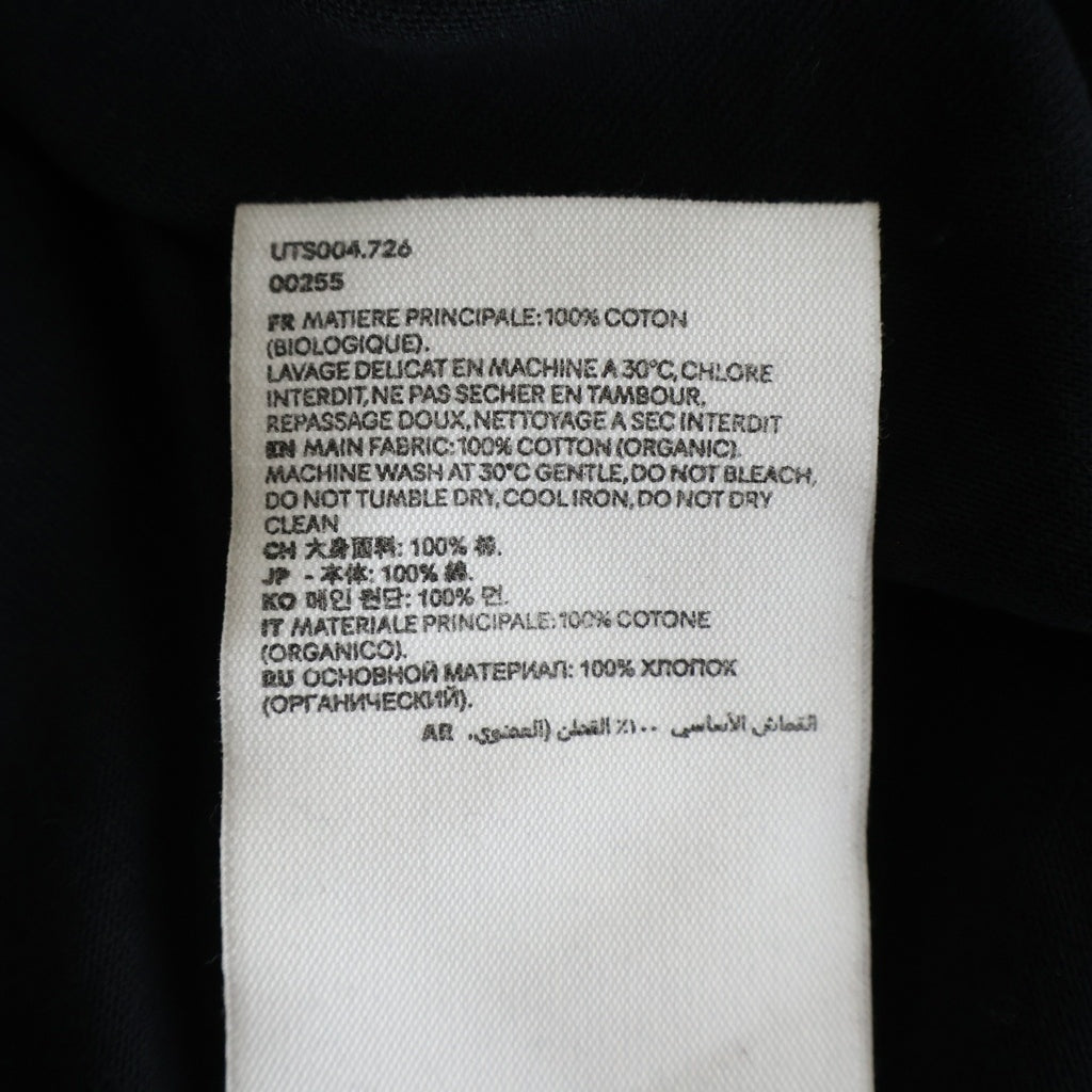 ami paris(アミパリス) T-Shirt ハートロゴ刺繍 半袖Tシャツ ブラック UTS004.726