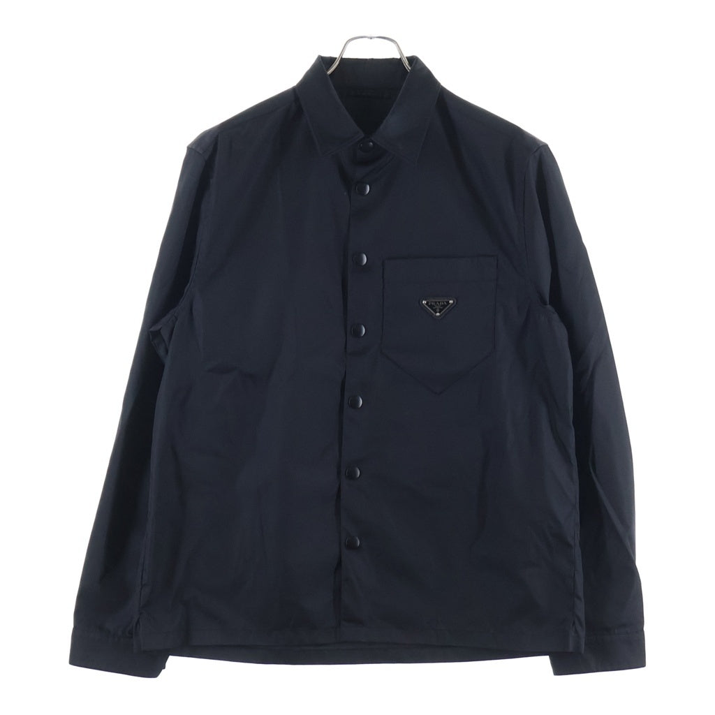 PRADA(プラダ) RE-NYLON リナイロン トライアングルロゴプレート コーチジャケット ブラック SC514 S202 1WQ8