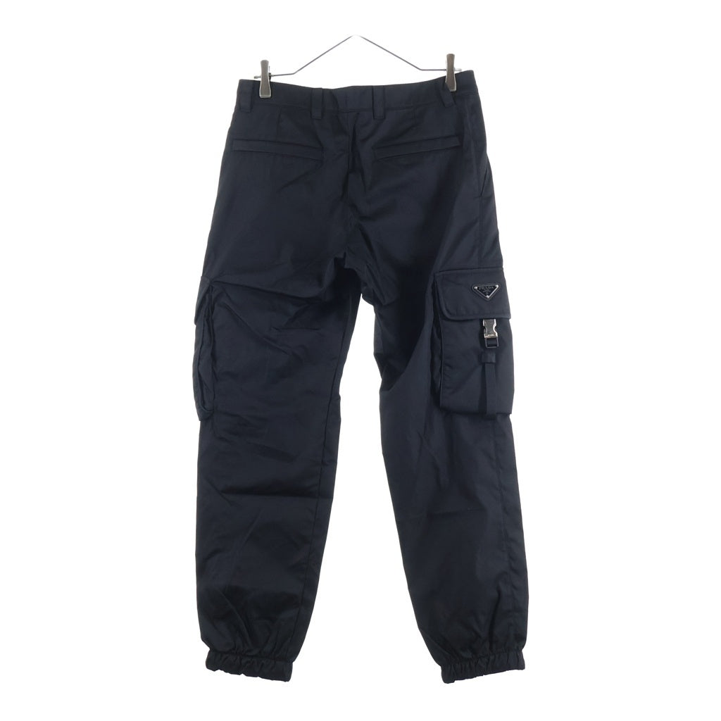 PRADA(プラダ) Re-Nylon Double Pocket Cargo Pants リナイロン トライアングルロゴ ナイロンカーゴパンツ ブラック SPH130 S211 1WQ8