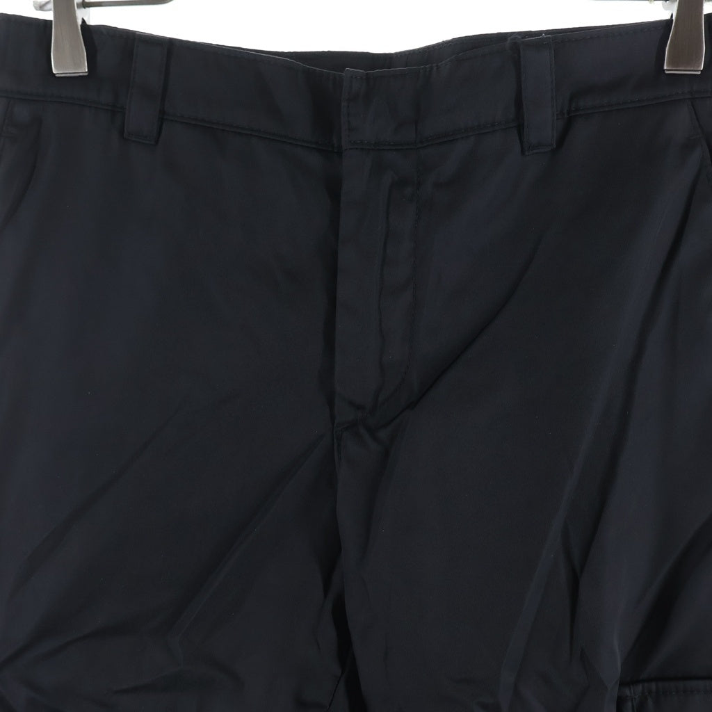 PRADA(プラダ) Re-Nylon Double Pocket Cargo Pants リナイロン トライアングルロゴ ナイロンカーゴパンツ ブラック SPH130 S211 1WQ8