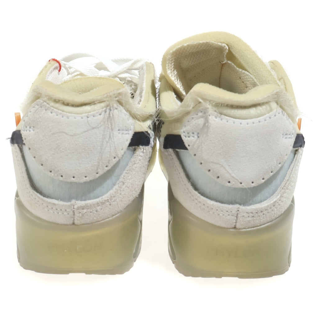 NIKE(ナイキ) ×OFF-WHITE AIR MAX 90 AA7293-100 オフホワイト エアマックス90 ローカットスニーカー ホワイト US8/26cm