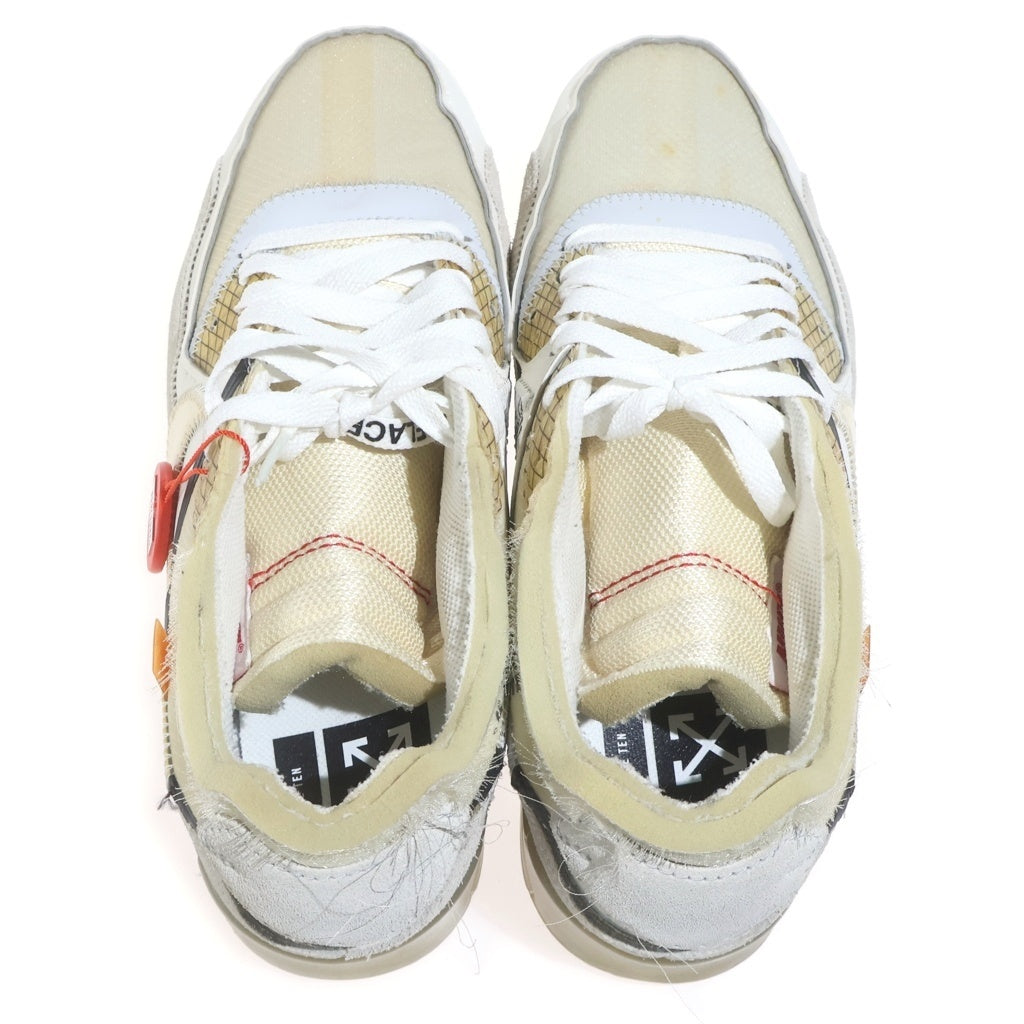 NIKE(ナイキ) ×OFF-WHITE AIR MAX 90 AA7293-100 オフホワイト エアマックス90 ローカットスニーカー ホワイト US8/26cm