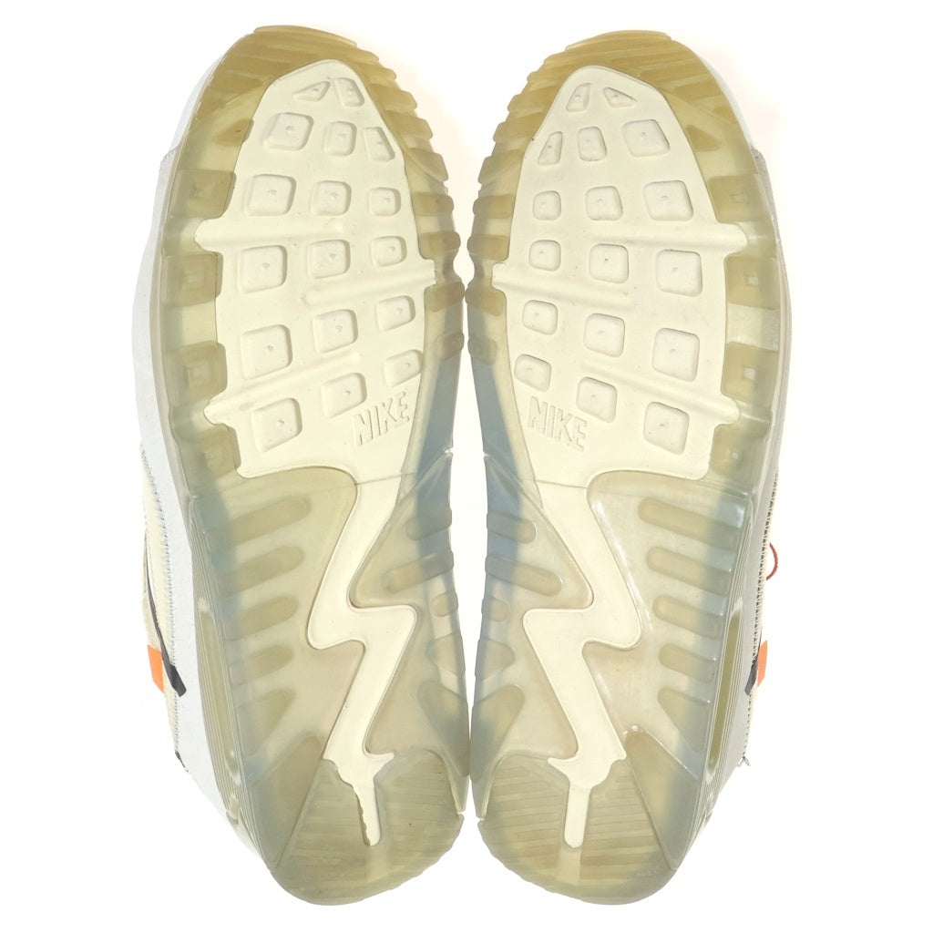 NIKE(ナイキ) ×OFF-WHITE AIR MAX 90 AA7293-100 オフホワイト エアマックス90 ローカットスニーカー ホワイト US8/26cm