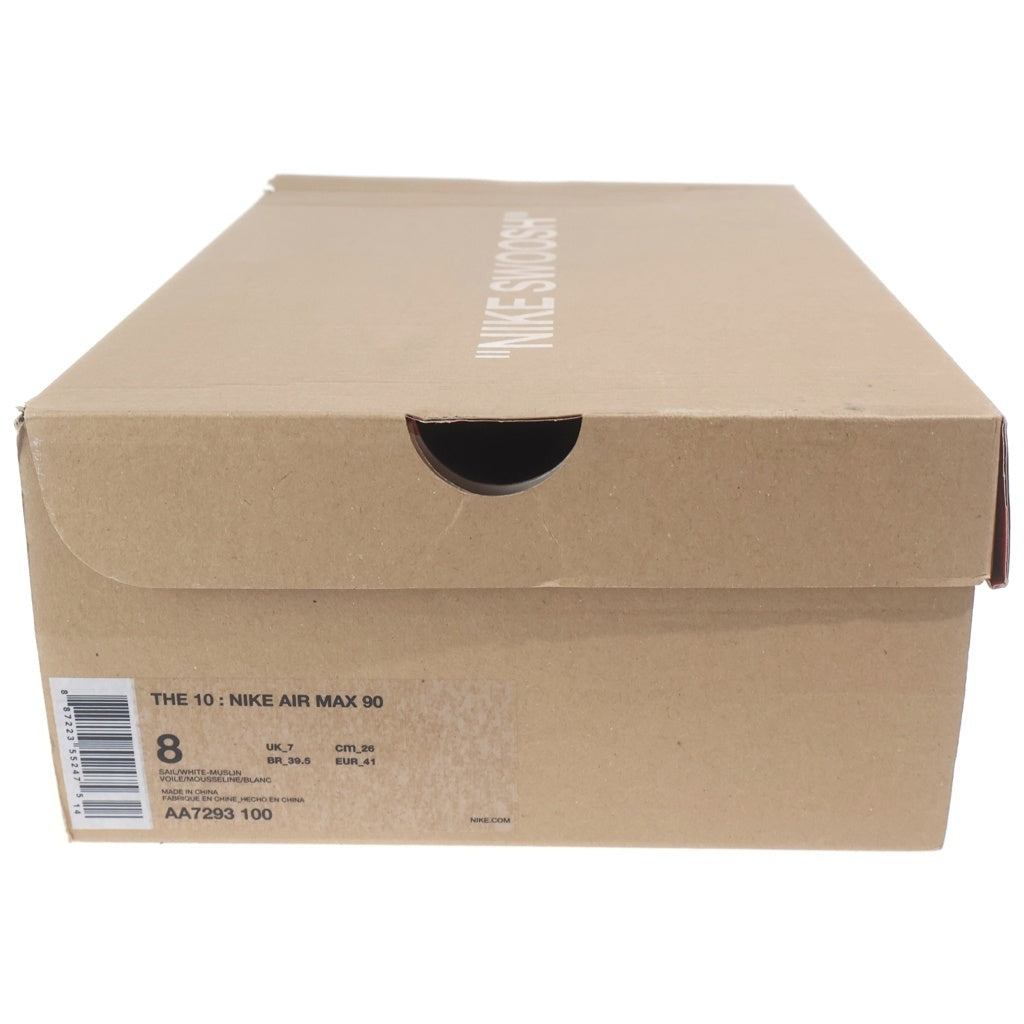 NIKE(ナイキ) ×OFF-WHITE AIR MAX 90 AA7293-100 オフホワイト エアマックス90 ローカットスニーカー ホワイト US8/26cm