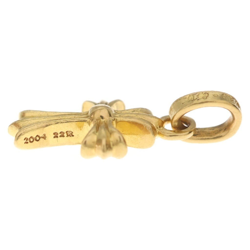 CHROME HEARTS(クロムハーツ) 22K CRS BBYFAT P/DIA ベイビーファットクロス PAVEダイヤ ペンダントトップ ゴールド BCA035