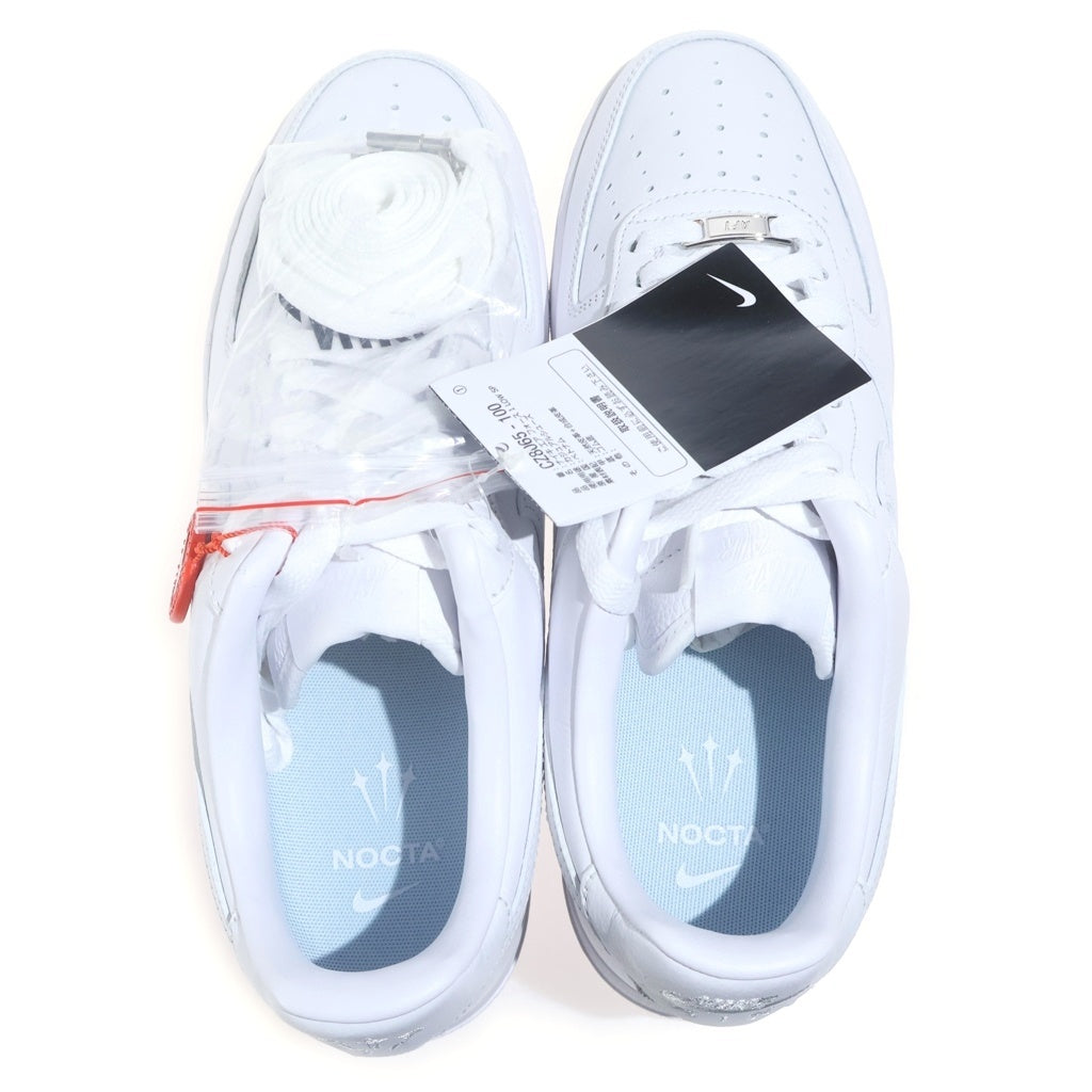 NIKE(ナイキ) ×DRAKE NOCTA AIR FORCE 1 LOW LOVE YOU FORVER WHITE CZ8065-100 ドレイクノクタ エアフォース1 ローカットスニーカー ホワイト US9/27m