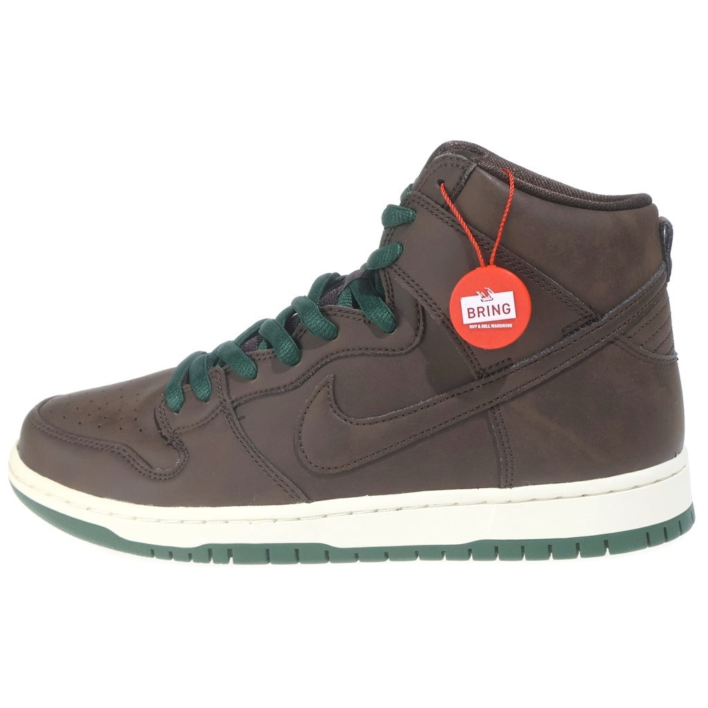 NIKE SB(ナイキエスビー) DUNK HIGH BAROQUE BROWN CV1624-200 ダンク バロックブラウン ハイカットスニーカー ブラウン/グリーン US10/28cm