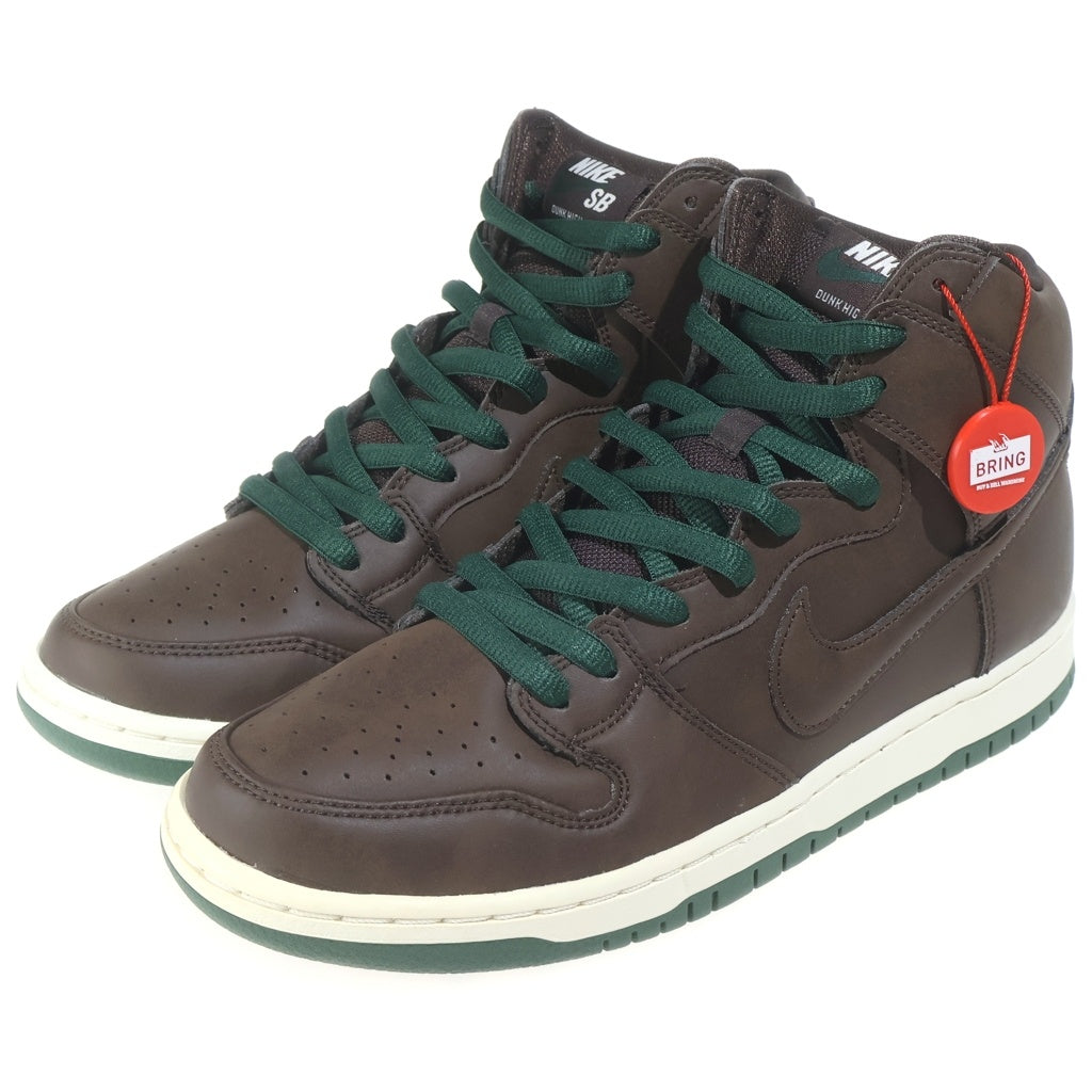 NIKE SB(ナイキエスビー) DUNK HIGH BAROQUE BROWN CV1624-200 ダンク バロックブラウン ハイカットスニーカー ブラウン/グリーン US10/28cm
