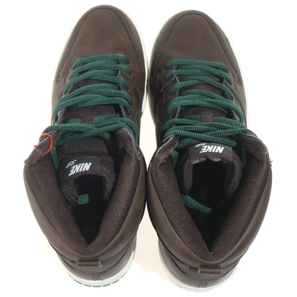 NIKE SB(ナイキエスビー) DUNK HIGH BAROQUE BROWN CV1624-200 ダンク バロックブラウン ハイカットスニーカー ブラウン/グリーン US10/28cm