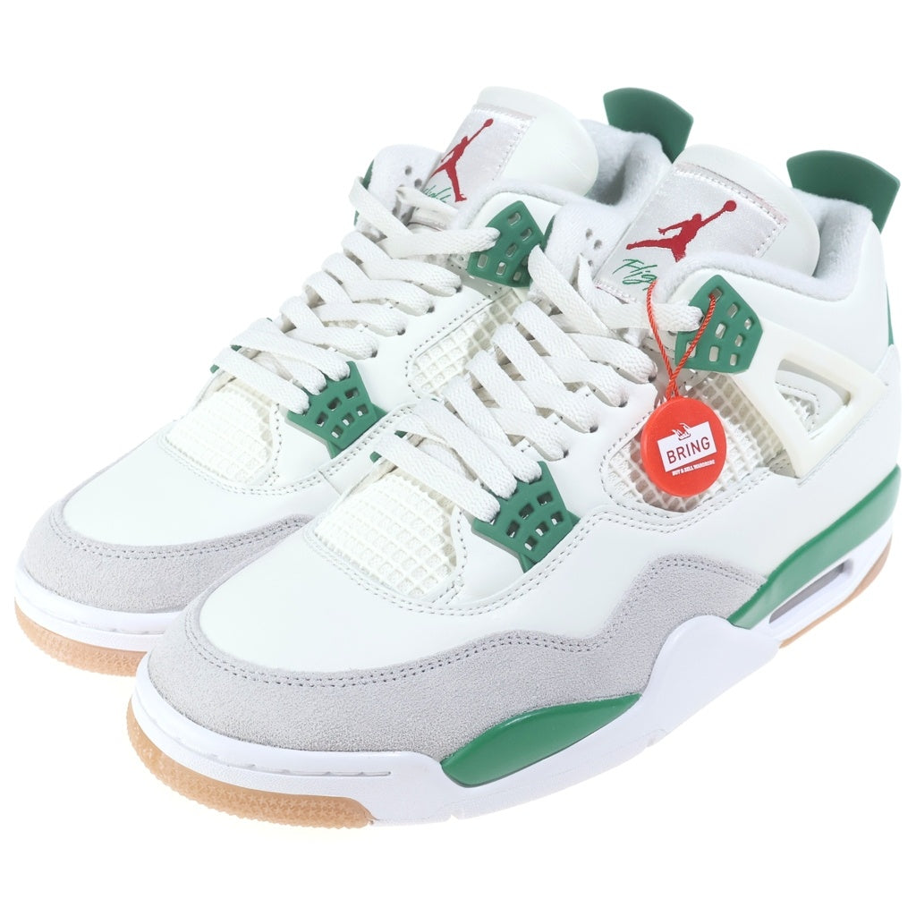 NIKE SB(ナイキエスビー) AIR JORDAN 4 RETRO SP PINE GREEN DR5415-103 エアジョーダン4 レトロ パイングリーン ハイカットスニーカー ホワイト/グリーン US10/28cm