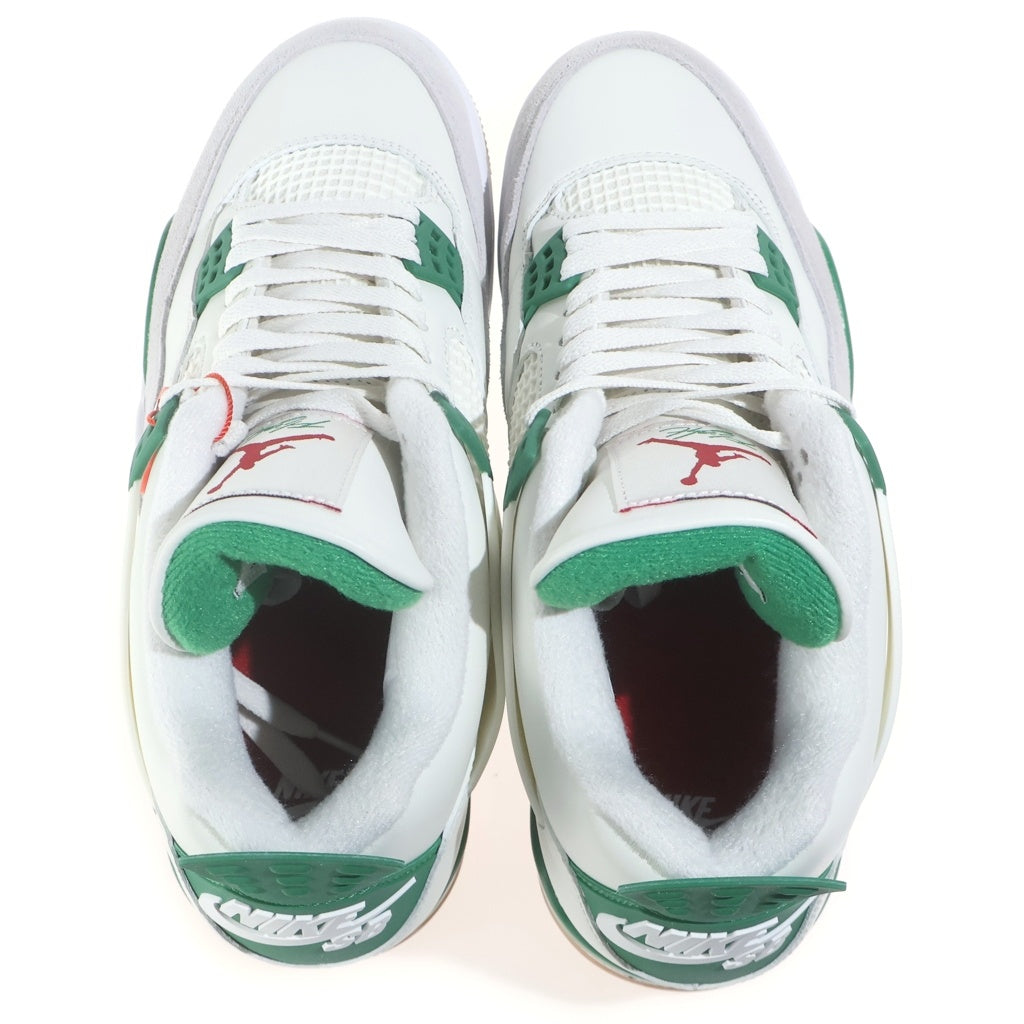 NIKE SB(ナイキエスビー) AIR JORDAN 4 RETRO SP PINE GREEN DR5415-103 エアジョーダン4 レトロ パイングリーン ハイカットスニーカー ホワイト/グリーン US10/28cm