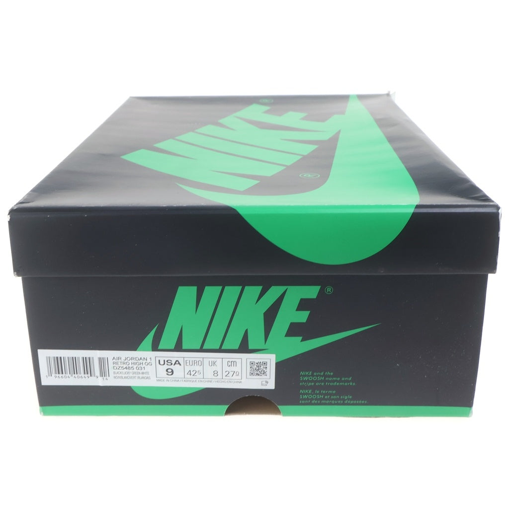 NIKE(ナイキ) AIR JORDAN 1 RETRO HIGH OG CELTICS LUCKY GREEN DZ5485-031 エアジョーダン1 セルティックス ラッキーグリーン ハイカットスニーカー グリーン US9/27cm